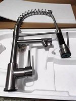 Robinet mélangeur de cuisine commercial Wayon à col de cygne haute arche, poignée ergonomique, douchette extractible moderne pour cuisine et salle de bain