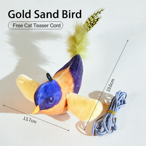 JZ intelligente interattivo elettrico uccello gatto giocattolo USB sensore di movimento ricaricabile a basso rumore OEM ODM - Product Image 2