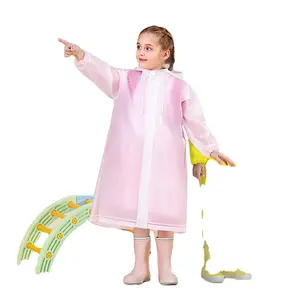 Beimei EVA outdoor lightweight transparent rain coat for bike Kids Poncho Children Waterproof Raincoat on Sale