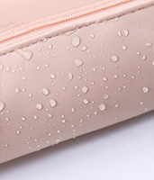 Pochette de rangement portable pour mini-rouges à lèvres en PU avec fermeture éclair, poignée supérieure, étui de rangement cosmétique multifonctionnel personnalisé, trousse de maquillage