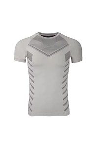 Maglia a Compressione da <span class=keywords><strong>Uomo</strong></span> Elasticizzata ad Asciugatura Rapida per Corsa e Basket, T-shirt a Maniche Corte Sportiva da Fitness <span class=keywords><strong>Aderente</strong></span> - Product Image 6