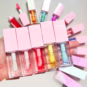 Aceite labial que cambia <span class=keywords><strong>de</strong></span> Color <span class=keywords><strong>de</strong></span> fruta sin crueldad Etiqueta privada Hidratante Orgánico Vegano Plumping Clear Lip Oil Tint Glow - Product Image 1