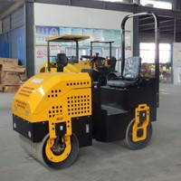 Compacteur routier vibrant tandem à double tambour de 2 tonnes pour asphalte, compacteur double Showway