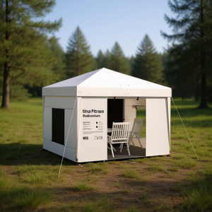 Carpa Plegable Ting Pitras Pcalendom 9.7 X 9.7, Toldo de Poliéster de una Sola Capa, Instalación Rápida, Refugio para Exteriores - Product Image 2