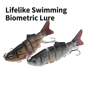3D-Gedruckter Mehrteiliger Schwimmköder 13cm Realistischer Angelköder für Barsch und Schlangenkopf - Product Image 2