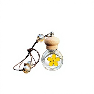 8ML Empty Clear Glass Car Air Freshener <b>Diffuser</b> Essential Oil Perfume Car Vials <b>Diffuser</b> <b>Bottle</b> - Product Image 2