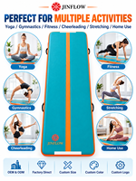 Tapis de yoga gonflable directement de l'usine, tapis de gymnastique pour acrobaties, adapté au yoga, au Pilates, à la danse et aux entraînements de fitness