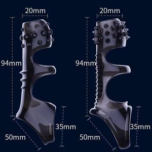 Condón de Silicona para Retrasar la Eyaculación, Corrector de Prepucio Masculino, Anillo de Resistencia, Condón de Extensión Masculina de Alta Elasticidad - Product Image 4
