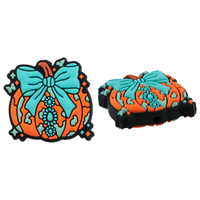 Neue 100% Lebensmittelechte Silikon BPA-freie Bunte Halloween Cartoon Kürbis Focal Beads DIY Personalisierte Stift-Armbänder Baby-Beißringe