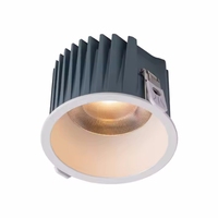 Spot LED encastré moderne en aluminium 15W, étanche IP65, dimmable, CRI 95 élevé, avec support et accessoires pour luminaire