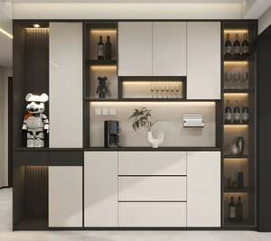 Modern Antique Solid Wood Panel Dining Cabinet Eco-Friendly Features Home Furniture <b>Kitchen</b> Living Room Farmhouse Storage - Product Image 5