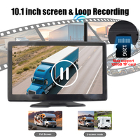 Kit de moniteur DVR à écran tactile de 10,1 pouces avec caméra sans fil solaire magnétique pour camion, bus, flotte commerciale, suivi des actifs OEM/ODM
