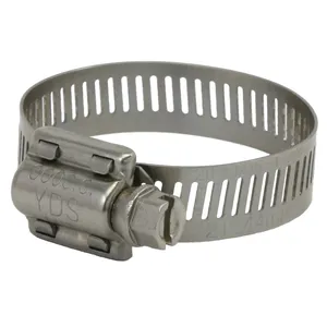 21-44mm Adjustable German High Torque Brake Hose Clamp With Worm Gear Drive Pipe Hose Clamp