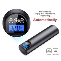 Pompe à Air électrique Rechargeable sans fil pour roues de voiture, système de gonflage numérique de pneus ainsi que les ballons, pour le vélo