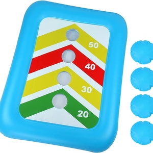 Bouée de piscine gonflable avec 4 sacs d'eau et jeu de Cornhole flottant pour jeu aquatique multijoueur enfant et adulte - Product Image 3