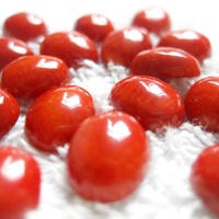 Perles de corail en gros, cabochon de corail rouge