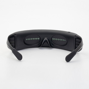 Lunettes LED lumineuses noires UV400 avec contrôle par application Bluetooth pour fêtes et spectacles sur scène - Product Image 4