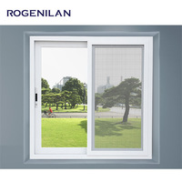 Ventanas Corredizas de Aluminio con Doble Vidrio Low-E Rogenilan, Ventana Corrediza con Mosquitera para Casa