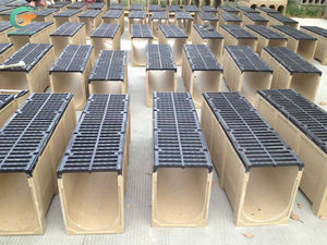 Caniveau de drainage en béton polymère en forme de U, haute résistance, anti-corrosion, pour <span class=keywords><strong>parking</strong></span> - Product Image 3