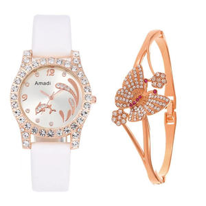 Amadi populaire exquis brillant dauphin mode femmes étudiant montre créatif frais papillon bracelet ensemble montre pour femmes - Product Image 3