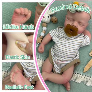 Muñecas Bebé Realistas de 18 Pulgadas con Chupete, Piel con Venas, Boca Abierta, para Aliviar la Soledad, Regalos Navideños, Venta al Por Mayor - Product Image 2