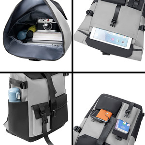 Custom Grey Stylish Waterproof Students School Backpack Boys Shockproof <b>Laptop</b> <b>Bag</b> <b>Large</b> School Backpack - Product Image 3