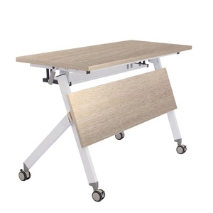 Thiết kế hiện đại có thể gập lại & <span class=keywords><strong>Stackable</strong></span> Bàn hội nghị bằng gỗ cho văn phòng & trường đào tạo Bàn đồ nội thất - Product Image 4