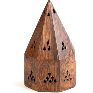 Nouveau produit : Brûleur à bakhoor en métal et bois, bougies et diffuseur d'arômes pour la maison, porte-encens en bois, diffuseur d'aromathérapie, brûleur d'encens - Product Image 1