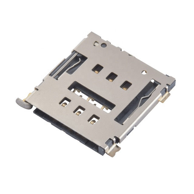Chuangqin CQ-Nano Sim-1 Nano SIM Card Slot for Mobile Phone (Black Copper Alloy)