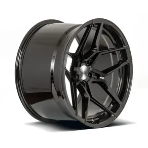 [Forged]12000t High Pressure Forging Race Wheel Rim Black 17- 20 Inch Concave Wheel