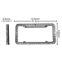 Lumière de plaque d'immatriculation à 48 LED, 3-en-1 (clignotant constant/feu stop/feu de recul), étanche IP65, SMD 2835, norme américaine 12x6 pouces, 5 couleurs