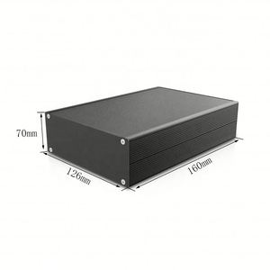 HongFa HF-A-157 Customizable Split Body Distribution Box IP54 Protection 6063 Aluminum Alloy CNC Milled Enclosure <b>Sandblasted</b> - Product Image 1