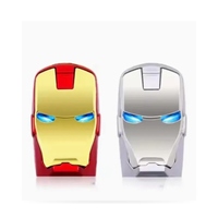 USB Flash Drive Bentuk Mobil Iron Man Gaya Baru, Metal Pen Drive 4GB 8GB 16GB 32GB 64GB USB 2.0, Tas pp, Penyimpanan Mudah, Transfer Data