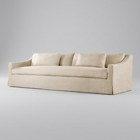 Canapé deux places de luxe moderne sur mesure avec coussin et accoudoirs inclinés, idéal pour les réceptions scolaires et les espaces modernes.