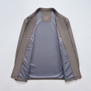 Chaqueta de alta gama para hombre, abrigo de primavera y otoño, nuevo estilo casual de negocios, a prueba de viento, sin planchado, con solapa antiarrugas, abrigo ejecutivo transpirable - Product Image 4