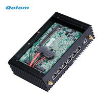 Mini PC 6 LAN Celeron 3865U Dual Core 1,8 GHz RS232 1U Rack en option Routeur puissant Pare-feu