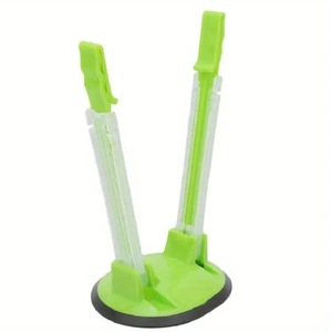 Bag Support <b>Rack</b> Foldable Plastic <b>Storage</b> Stand For <b>Kitchen</b> Food Bags Rectangular Flexible Standing Type Green Blue Red Yellow - Product Image 3