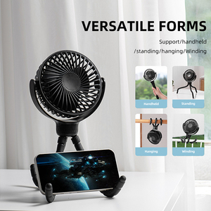 F1022 cochecito de bebé pulpo ventilador 1200mAh, cubierta de ventilador desmontable y fácil de limpiar, rango de tres velocidades, se puede utilizar como soporte - Product Image 3