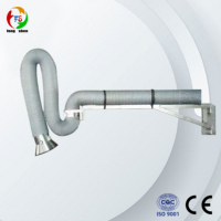 Bras d'extraction des fumées de soudage en acier inoxydable 304 CE ISO 9001, tuyau de 150 mm * 5 m, semi-automatique, 220 V 380 V, positionnement flexible