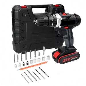 Perceuse-visseuse sans fil portable rechargeable 21V, multifonctionnelle, pour usage domestique, kit d'outils sans fil à batterie - Product Image 2