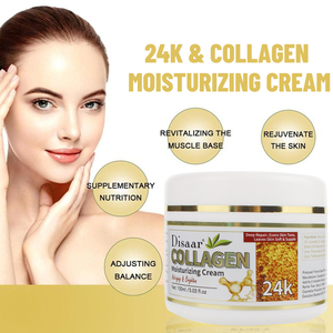 Crème Visage au Collagène 24K <span class=keywords><strong>Meilleur</strong></span> Hydratant Bio Blanchissant et Éclaircissant 100ml <span class=keywords><strong>Anti</strong></span>-Rides et Soins de la Peau pour Adultes - Product Image 3