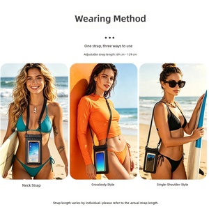 Nouveauté : Sac étanche flottant avec impression sérigraphique IPX8, étui de téléphone étanche pour la plage et la natation, pochette pour téléphone portable - Product Image 4