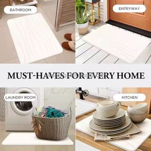 Alfombra Moderna Hecha a Mano Antideslizante de Microfibra y Tierra de Diatomeas, Absorbente de Lodo, para Baño y Cocina, para Uso en el Hogar y Hoteles - Product Image 4