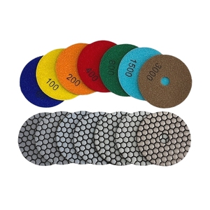 Disco de Desbaste Flexível de Resina 100mm Grão 50-3000 para Uso a Seco/Úmido, Almofada de Polimento Diamantada em Colmeia de 4 polegadas OEM para Granito e Mármore - Product Image 1