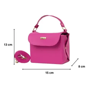 Bolso Bandolera Elia de Cuero para Mujer, Marca Fana, 7 Pulgadas, Estilo Vintage, Impermeable, con una Sola Correa, para Uso Diario - Product Image 1