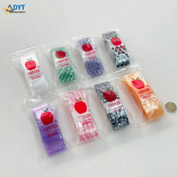 Emballage de stockage de poudre en plastique personnalisé Mini sac à fermeture éclair pour pommes avec motif imprimé