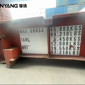 ตู้คอนเทนเนอร์เหล็กคอร์เทนแบบแบนขนาด 40 ฟุต มือสอง สภาพดี ขายดี เหมาะสำหรับบรรทุกสินค้าหนัก - Product Image 4