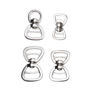 Hebilla giratoria de aleación de zinc con forma de ocho para correas de mascotas, accesorio duradero para correas de cincha. - Product Image 2
