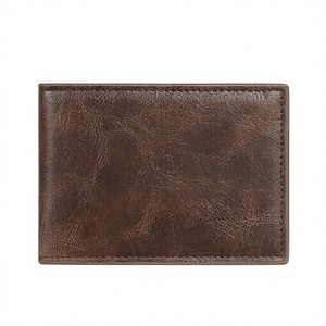 Vintage Brown PU Leather <b>Women</b> Wallet Short Cover <b>Purse</b> Multifunctional <b>Card</b> Holder Coin Wallet Custom Logo - Product Image 4