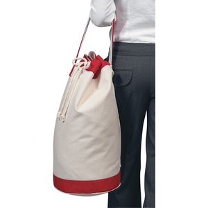 Mochila de lona multifuncional de gran capacidad, bolso de viaje con cordón ajustable - Product Image 4